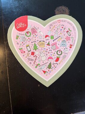 Callie Danielle High Quality 1000 Piece Jigsaw Puzzle Heart Shape Love Winter